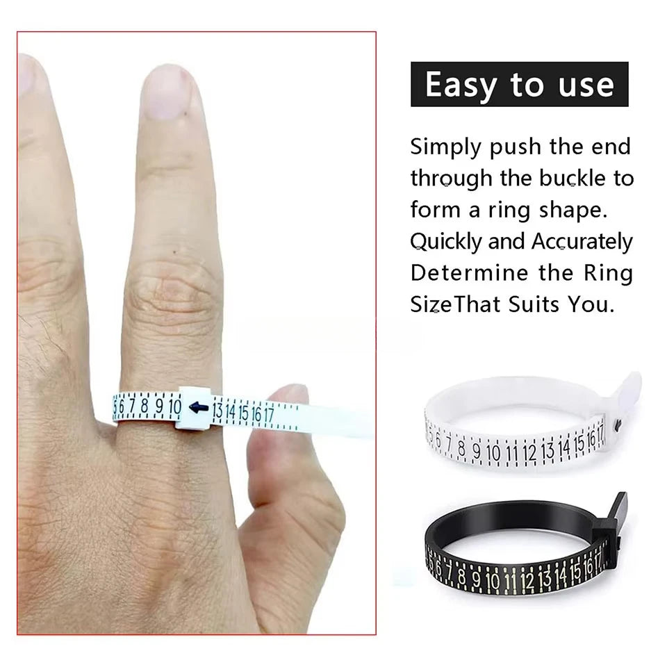 1-17 US Size Ring Sizer Measuring Set Finger