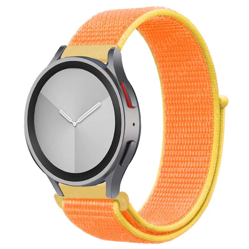 Nylon loop Band For Samsung Galaxy Watch 6/5/pro/4/Classic/active 2 43-47-40-44mm 20mm/22mm sport bracelet huawei gt 2/e/3 strap