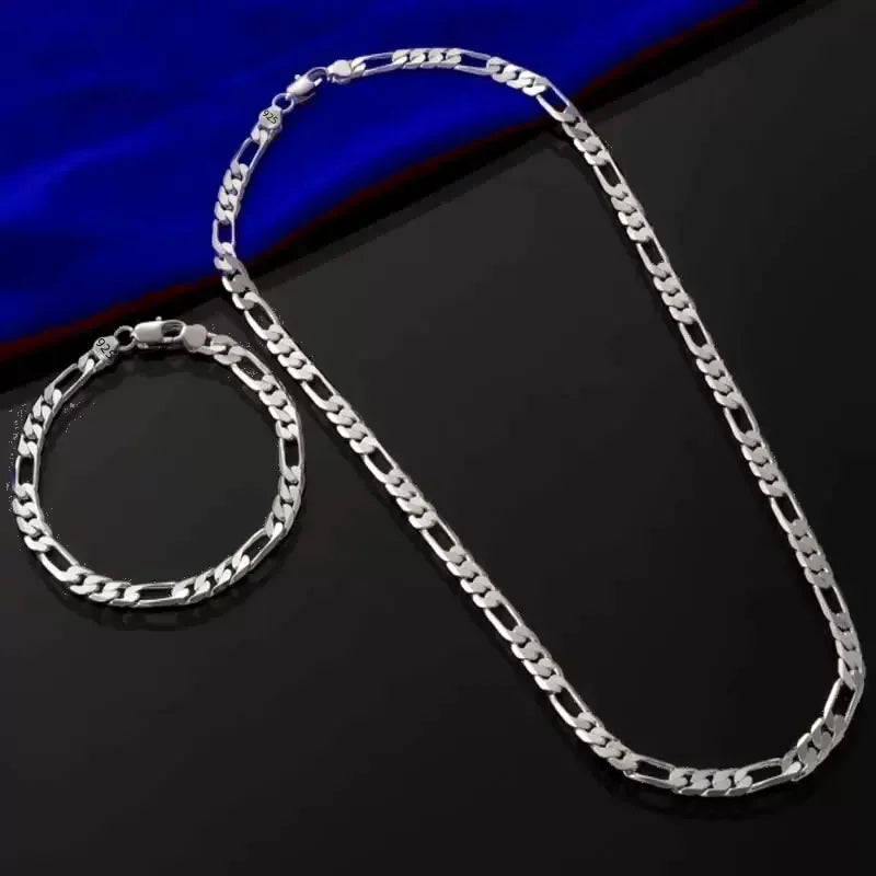 925 Silver  Chain & Bracelet Necklace