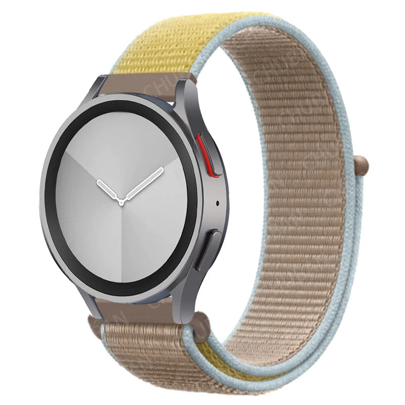 Nylon loop Band For Samsung Galaxy Watch 6/5/pro/4/Classic/active 2 43-47-40-44mm 20mm/22mm sport bracelet huawei gt 2/e/3 strap