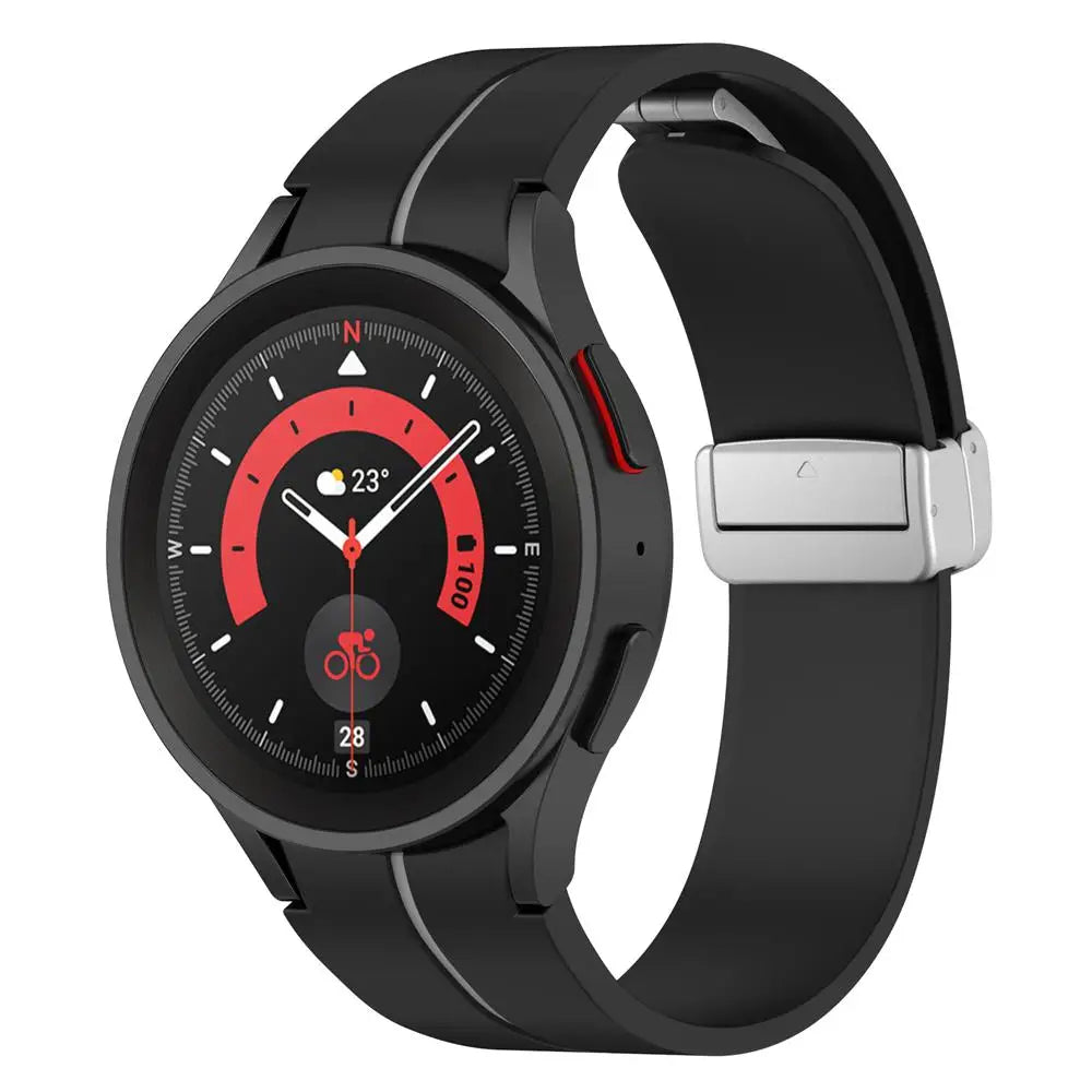 Magnetic Band For Samsung Galaxy Watch 6/5/4/pro/3 classic active 2 44mm 40mm 46mm 42mm Sport Silicone Bracelet watch4 strap 45m