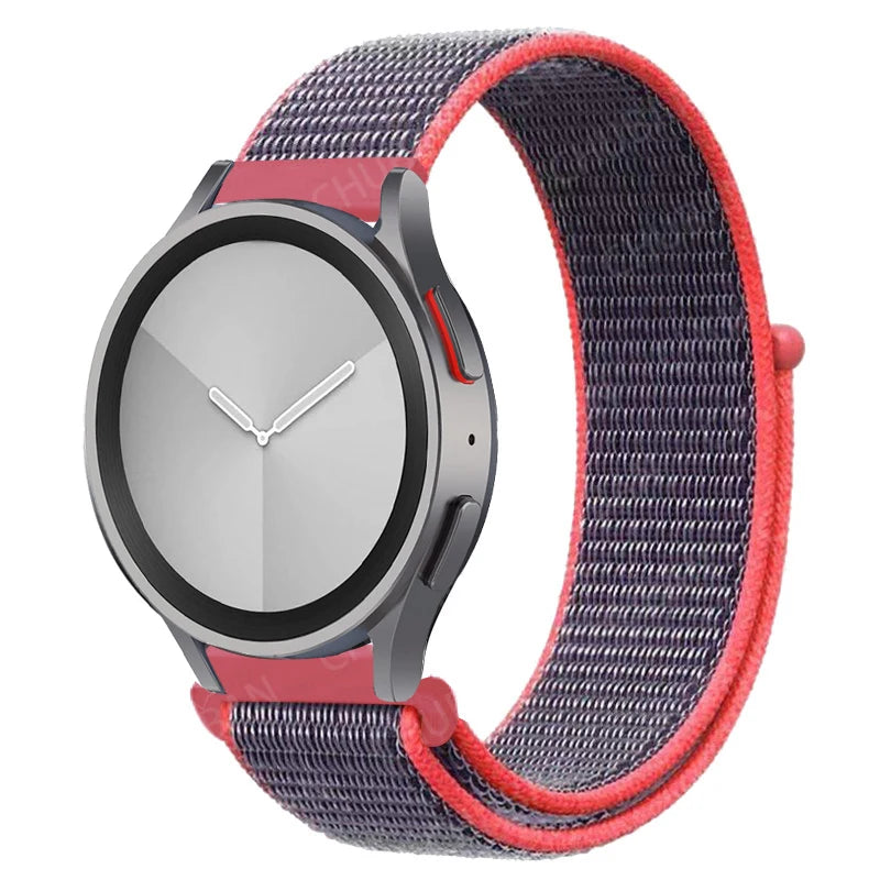 Nylon loop Band For Samsung Galaxy Watch 6/5/pro/4/Classic/active 2 43-47-40-44mm 20mm/22mm sport bracelet huawei gt 2/e/3 strap