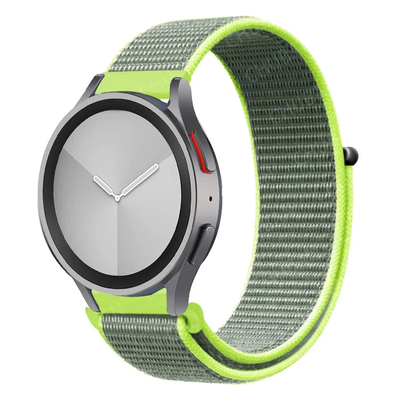 Nylon loop Band For Samsung Galaxy Watch 6/5/pro/4/Classic/active 2 43-47-40-44mm 20mm/22mm sport bracelet huawei gt 2/e/3 strap