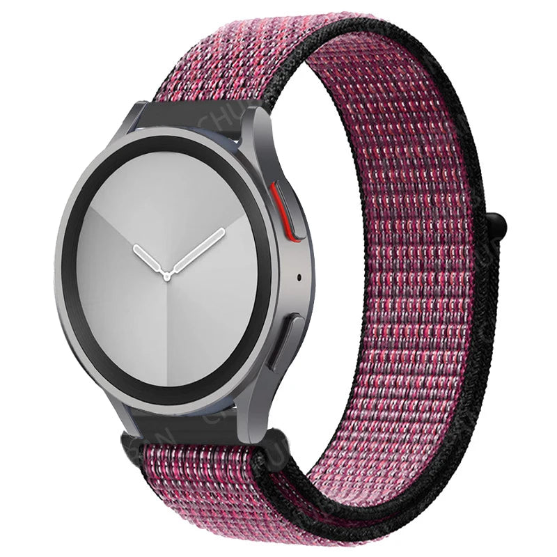 Nylon loop Band For Samsung Galaxy Watch 6/5/pro/4/Classic/active 2 43-47-40-44mm 20mm/22mm sport bracelet huawei gt 2/e/3 strap
