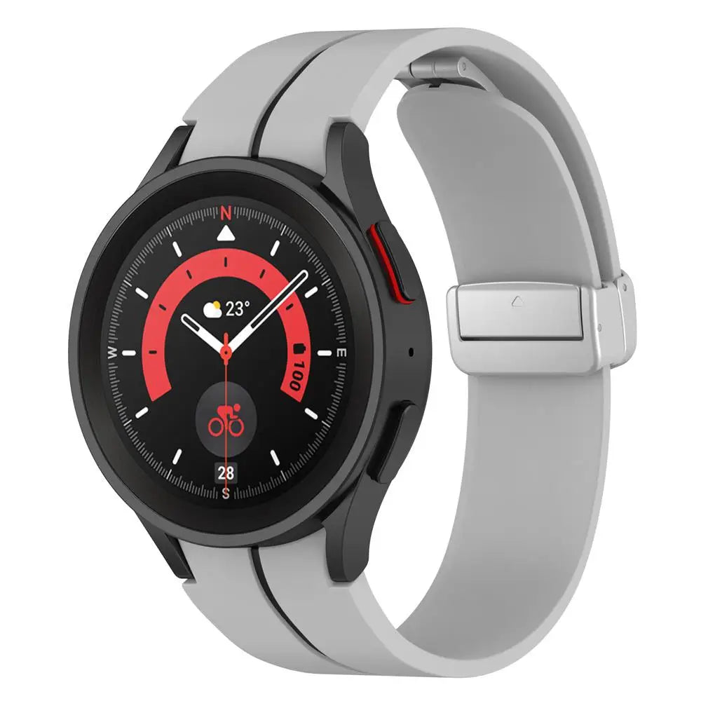 Magnetic Band For Samsung Galaxy Watch 6/5/4/pro/3 classic active 2 44mm 40mm 46mm 42mm Sport Silicone Bracelet watch4 strap 45m