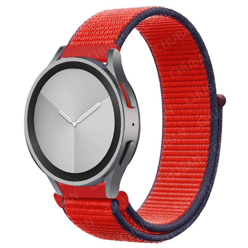 Nylon loop Band For Samsung Galaxy Watch 6/5/pro/4/Classic/active 2 43-47-40-44mm 20mm/22mm sport bracelet huawei gt 2/e/3 strap