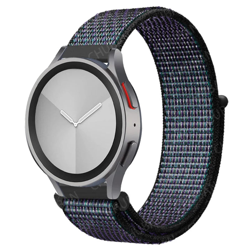 Nylon loop Band For Samsung Galaxy Watch 6/5/pro/4/Classic/active 2 43-47-40-44mm 20mm/22mm sport bracelet huawei gt 2/e/3 strap