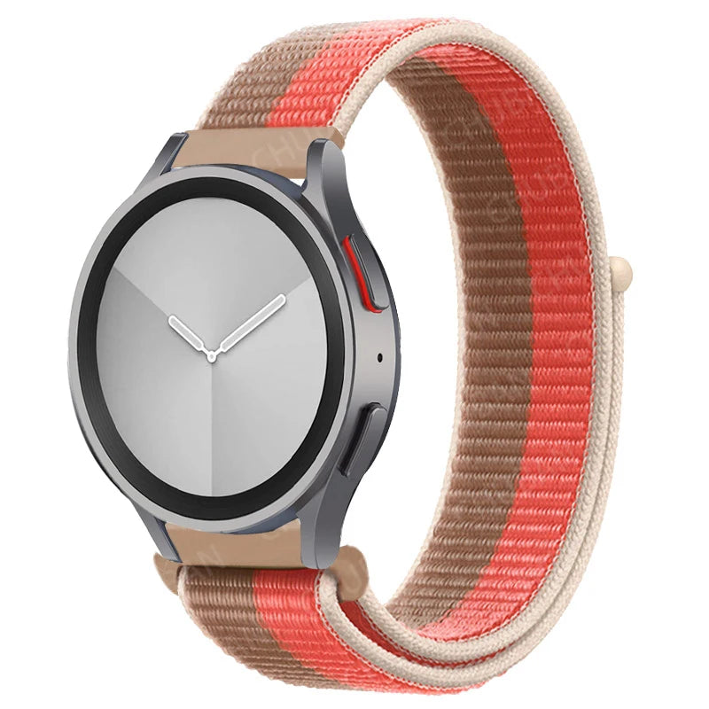 Nylon loop Band For Samsung Galaxy Watch 6/5/pro/4/Classic/active 2 43-47-40-44mm 20mm/22mm sport bracelet huawei gt 2/e/3 strap