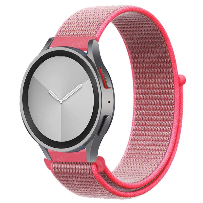 Nylon loop Band For Samsung Galaxy Watch 6/5/pro/4/Classic/active 2 43-47-40-44mm 20mm/22mm sport bracelet huawei gt 2/e/3 strap