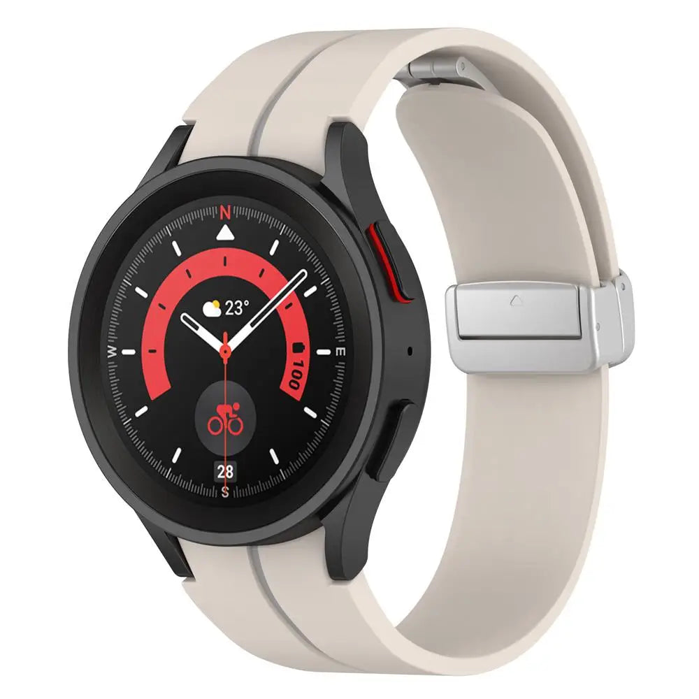 Magnetic Band For Samsung Galaxy Watch 6/5/4/pro/3 classic active 2 44mm 40mm 46mm 42mm Sport Silicone Bracelet watch4 strap 45m