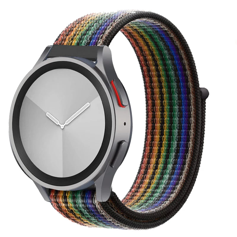Nylon loop Band For Samsung Galaxy Watch 6/5/pro/4/Classic/active 2 43-47-40-44mm 20mm/22mm sport bracelet huawei gt 2/e/3 strap