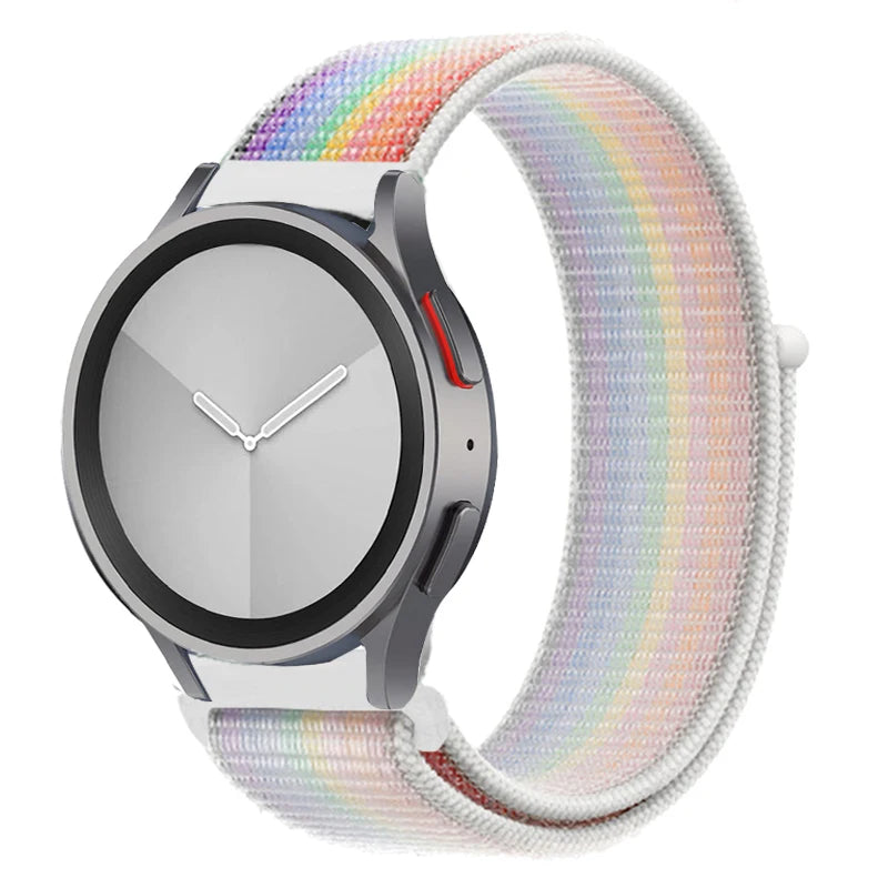 Nylon loop Band For Samsung Galaxy Watch 6/5/pro/4/Classic/active 2 43-47-40-44mm 20mm/22mm sport bracelet huawei gt 2/e/3 strap