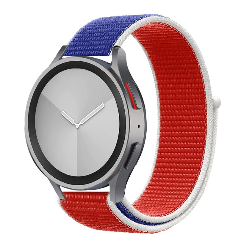 Nylon loop Band For Samsung Galaxy Watch 6/5/pro/4/Classic/active 2 43-47-40-44mm 20mm/22mm sport bracelet huawei gt 2/e/3 strap