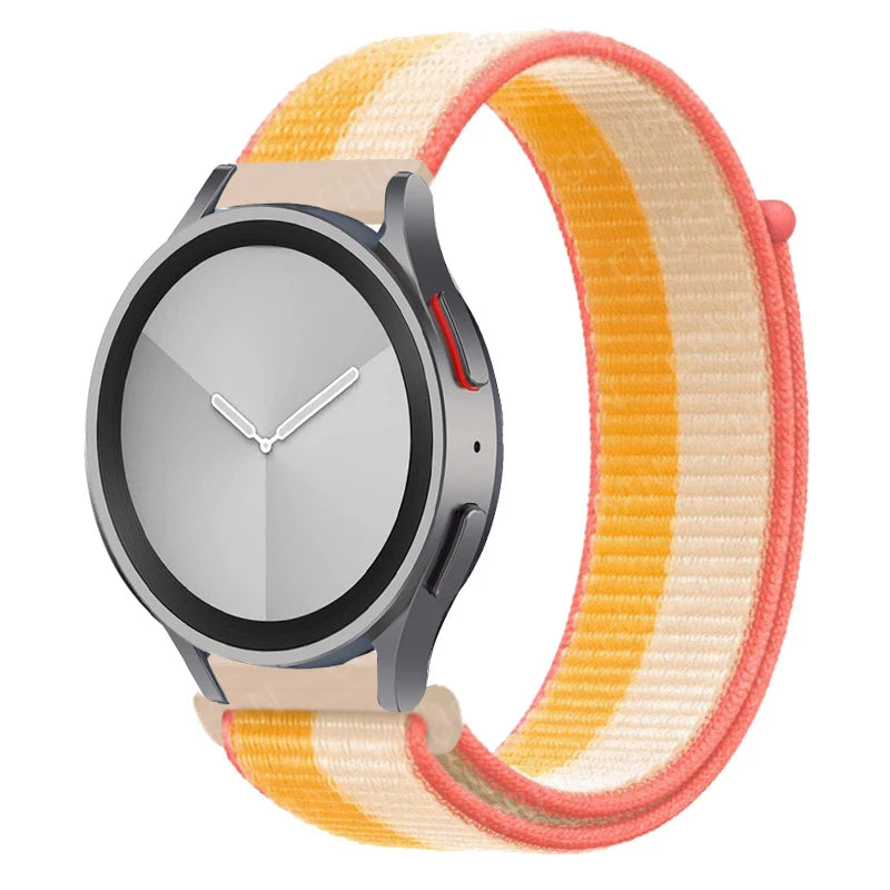 Nylon loop Band For Samsung Galaxy Watch 6/5/pro/4/Classic/active 2 43-47-40-44mm 20mm/22mm sport bracelet huawei gt 2/e/3 strap