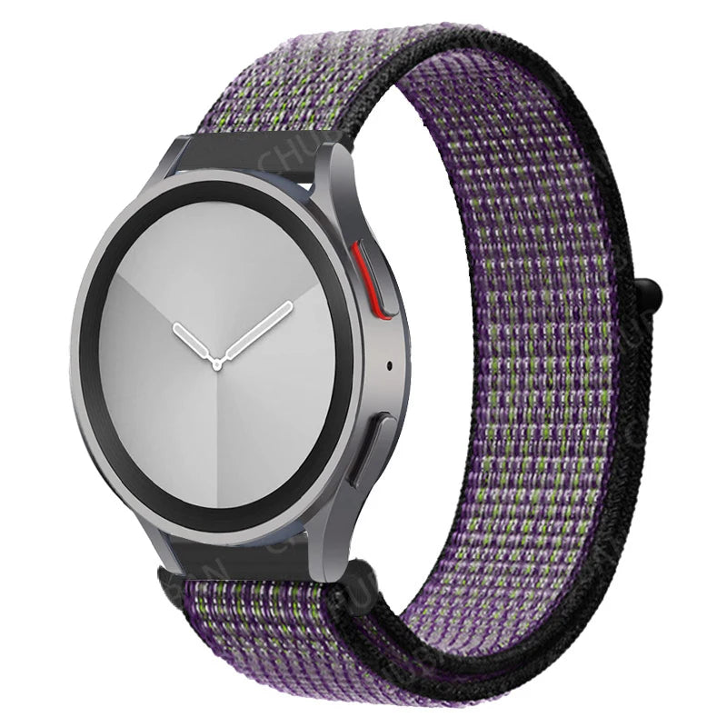 Nylon loop Band For Samsung Galaxy Watch 6/5/pro/4/Classic/active 2 43-47-40-44mm 20mm/22mm sport bracelet huawei gt 2/e/3 strap