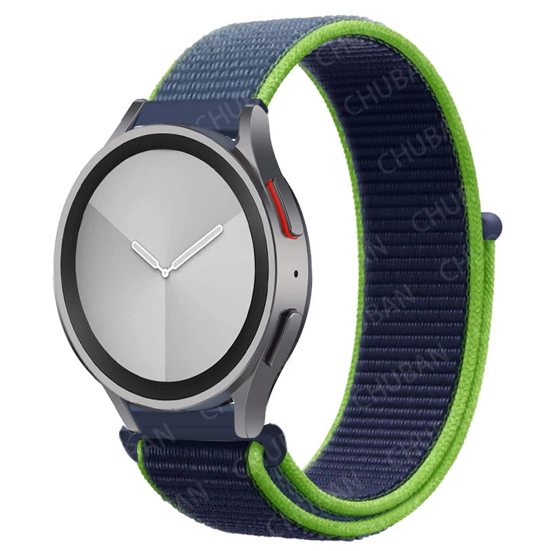 Nylon loop Band For Samsung Galaxy Watch 6/5/pro/4/Classic/active 2 43-47-40-44mm 20mm/22mm sport bracelet huawei gt 2/e/3 strap