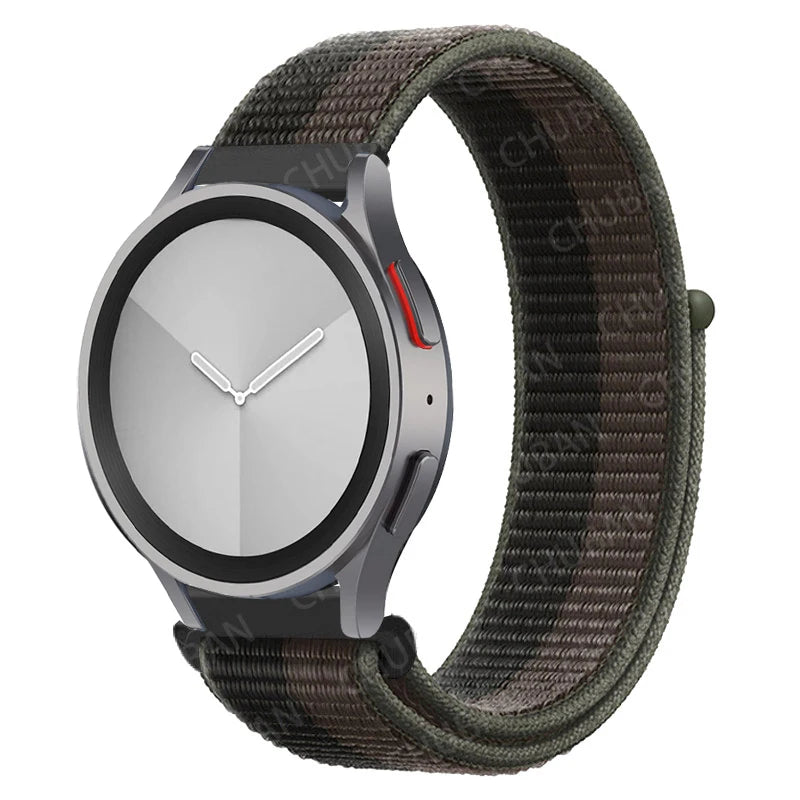 Nylon loop Band For Samsung Galaxy Watch 6/5/pro/4/Classic/active 2 43-47-40-44mm 20mm/22mm sport bracelet huawei gt 2/e/3 strap