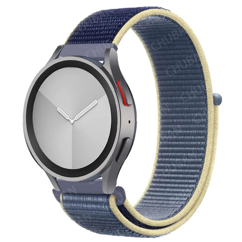 Nylon loop Band For Samsung Galaxy Watch 6/5/pro/4/Classic/active 2 43-47-40-44mm 20mm/22mm sport bracelet huawei gt 2/e/3 strap