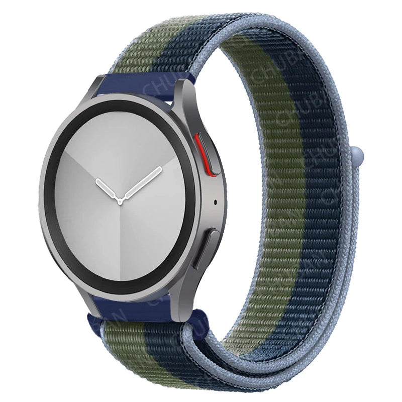 Nylon loop Band For Samsung Galaxy Watch 6/5/pro/4/Classic/active 2 43-47-40-44mm 20mm/22mm sport bracelet huawei gt 2/e/3 strap