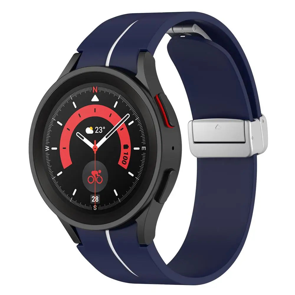 Magnetic Band For Samsung Galaxy Watch 6/5/4/pro/3 classic active 2 44mm 40mm 46mm 42mm Sport Silicone Bracelet watch4 strap 45m